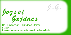 jozsef gajdacs business card