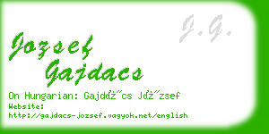 jozsef gajdacs business card